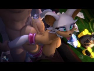 rouge lost a game of poker | sonic the hedgehog