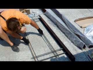 installation of a ready-made set of gates without welding